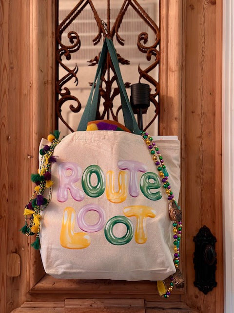 Route Loot Canvas Bag - Balloon Letters